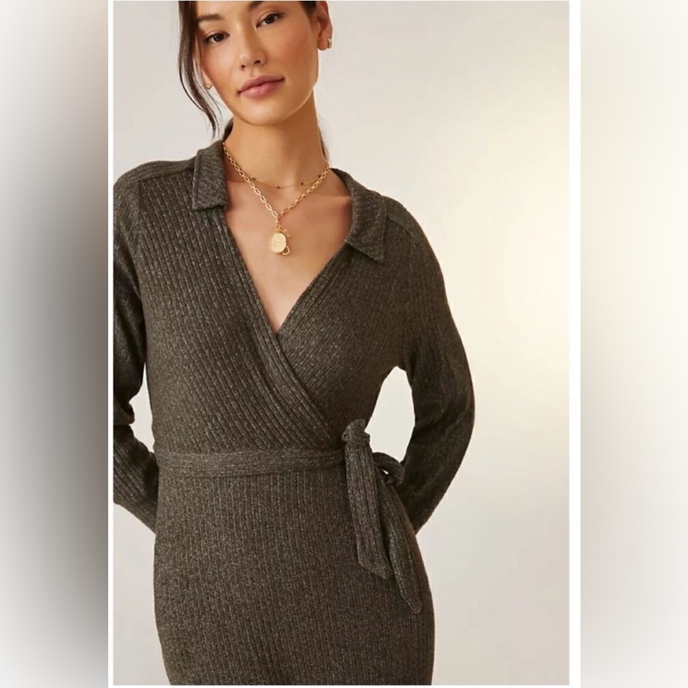 Daily Practice by Anthropologie Belted Knit Maxi Dress